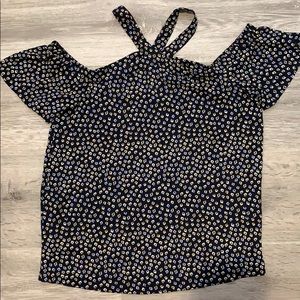 banana republic cold shoulder top - EUC - size 4